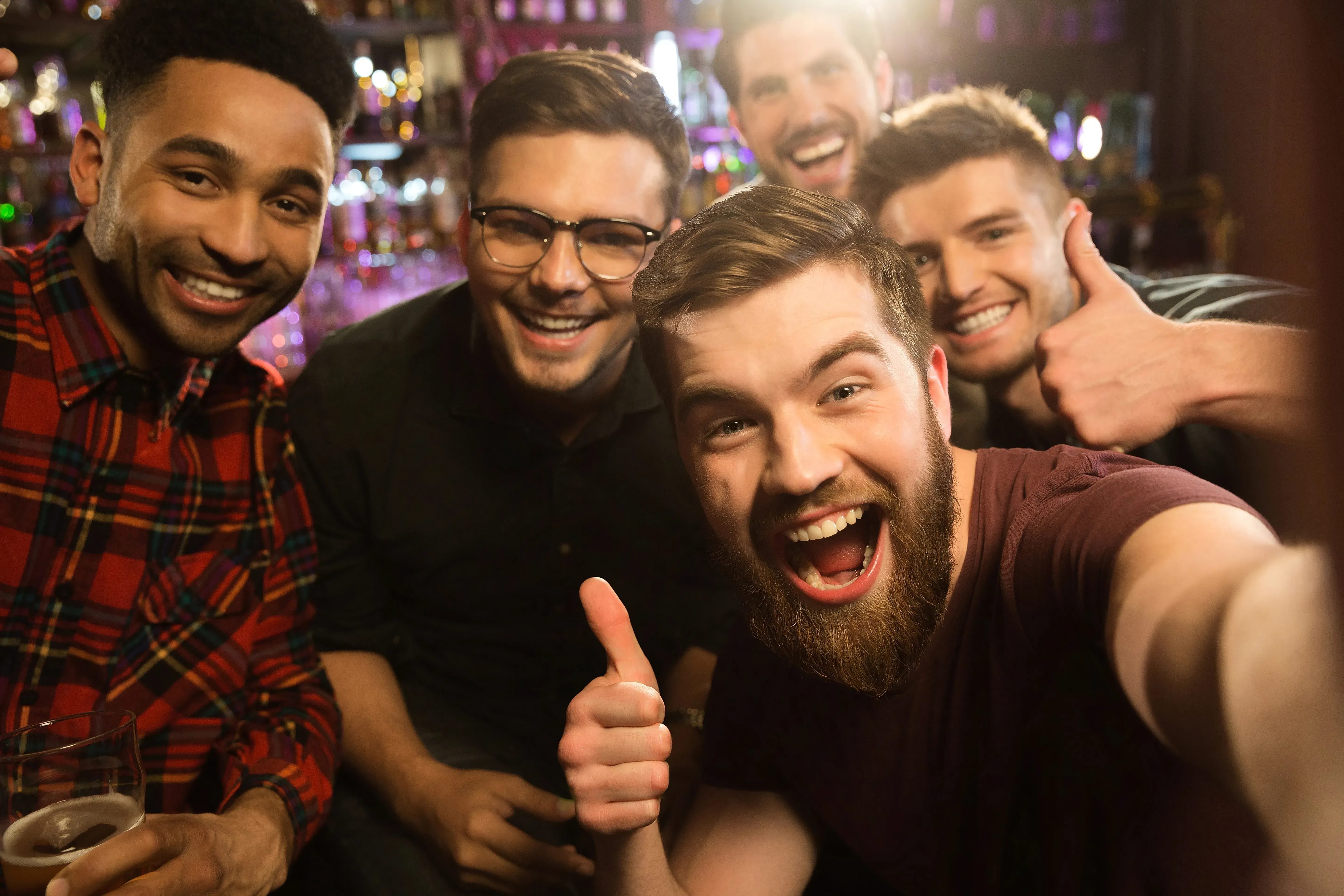A bunch of dads having a night out!
