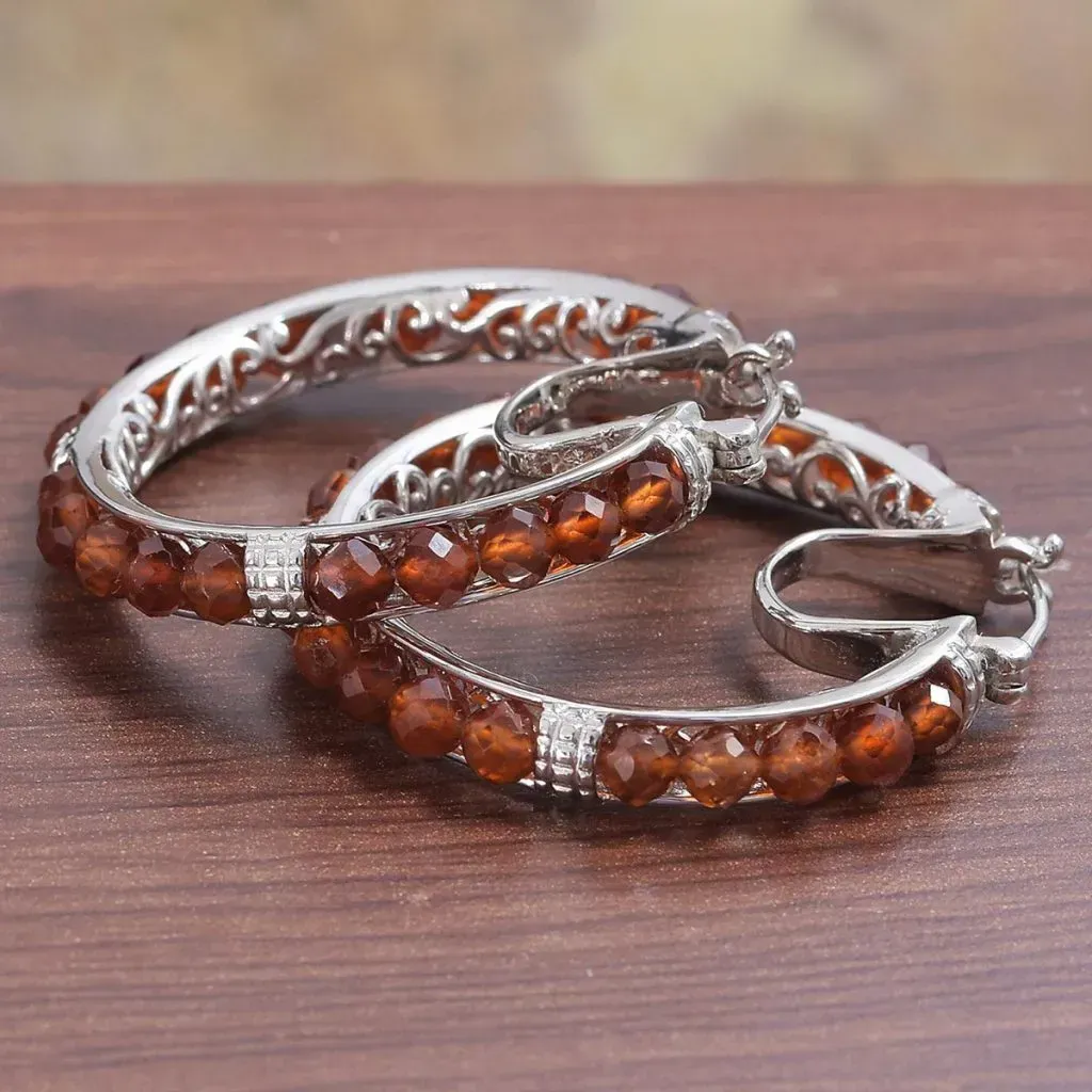 Hessonite earrings from the KARIS collection.