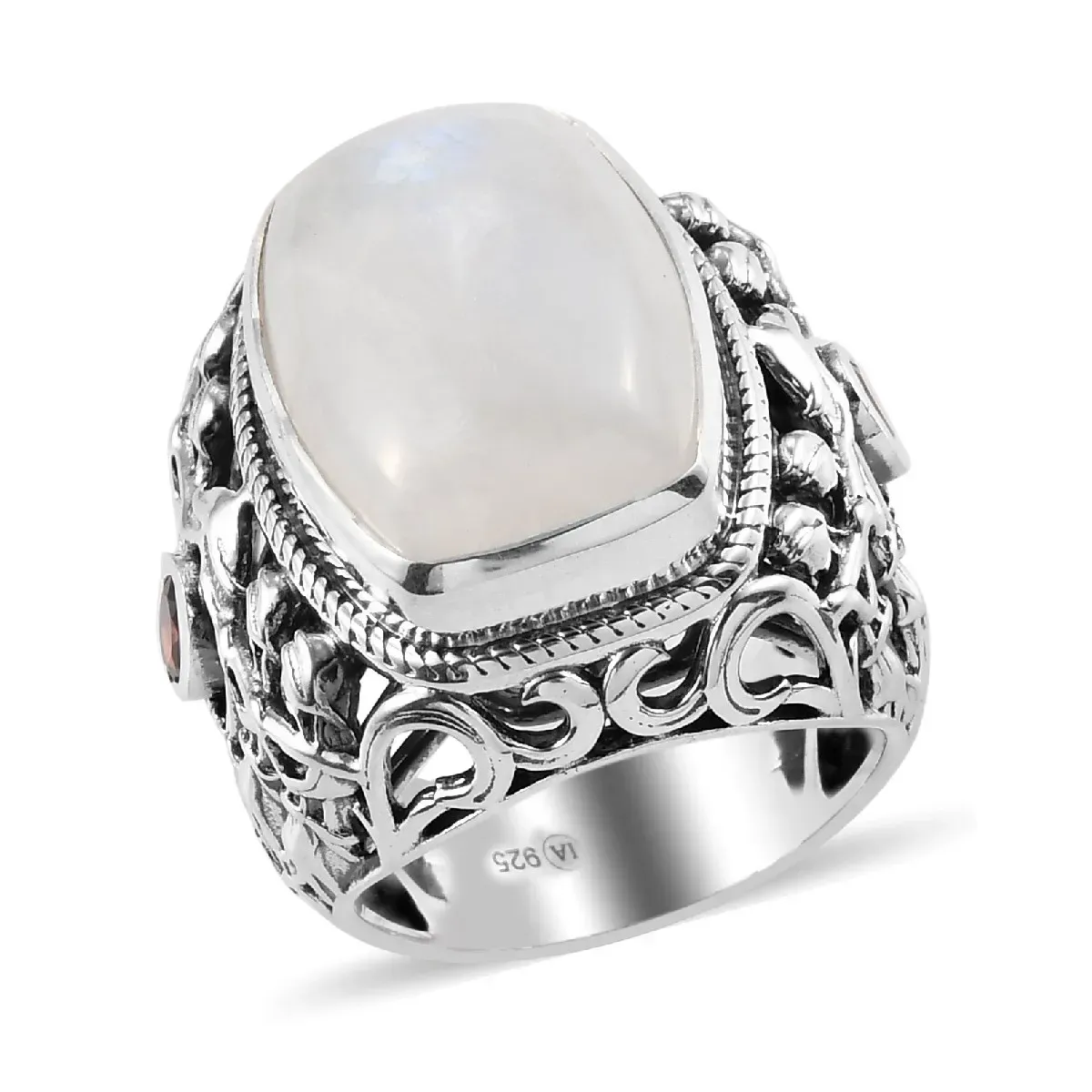 Indian moonstone ring. 