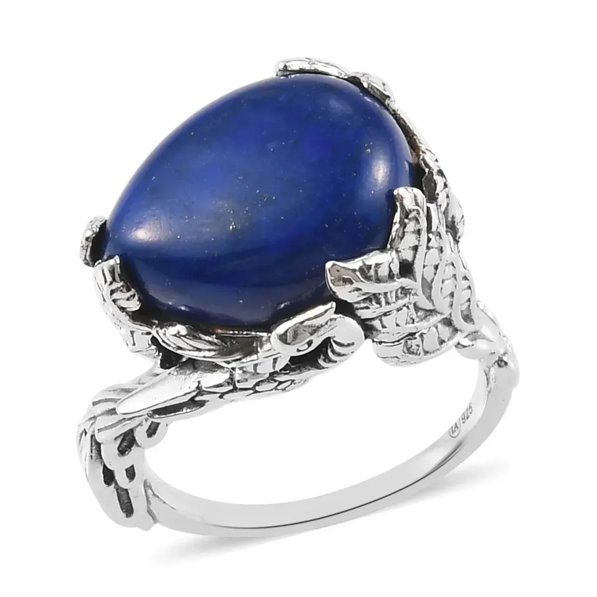 Lapis lazuli ring in sterling silver.