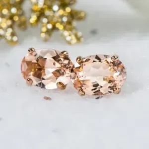 Iliana morangine earrings in 18K rose gold.
