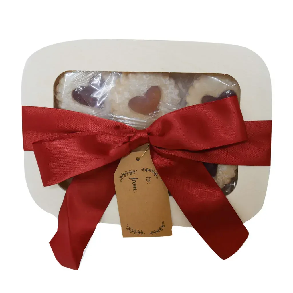 Red Ribbon Gift Basket Cookies Con Amore-1lb. Assorted Jelly Tin
