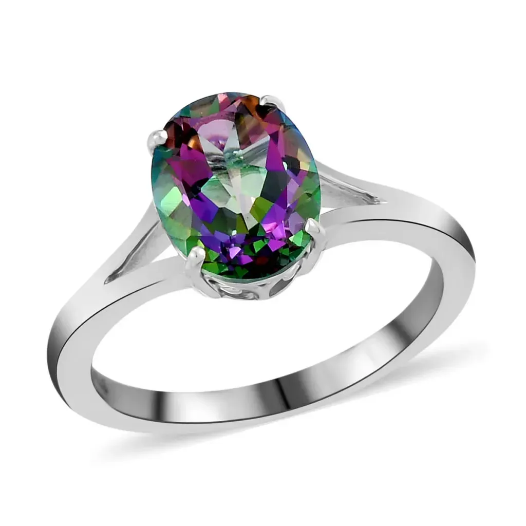 Faceted Mystic Topaz | Twin Rocks and Crystals