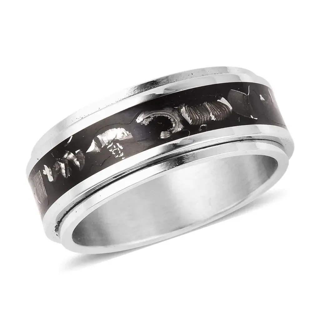 Marvelous Meteorites and Constituted Shungite Ring in Stainless Steel