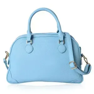 Blue pastel handbag.