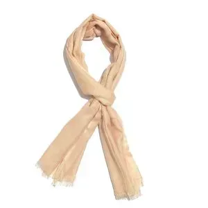 Peach pastel scarf.