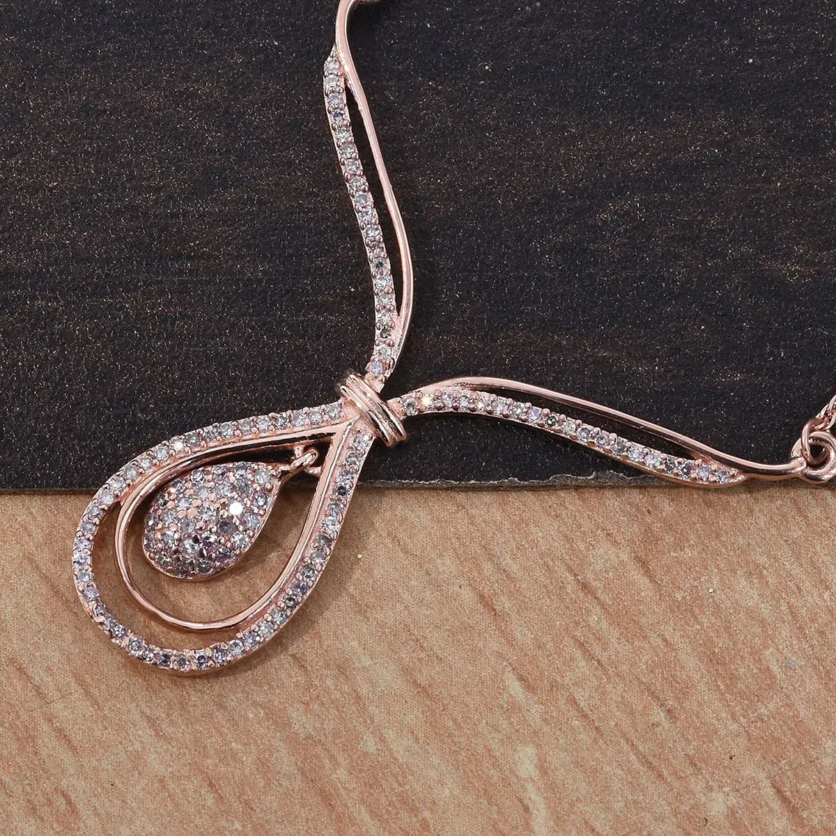 Natural Pink Diamond Necklace