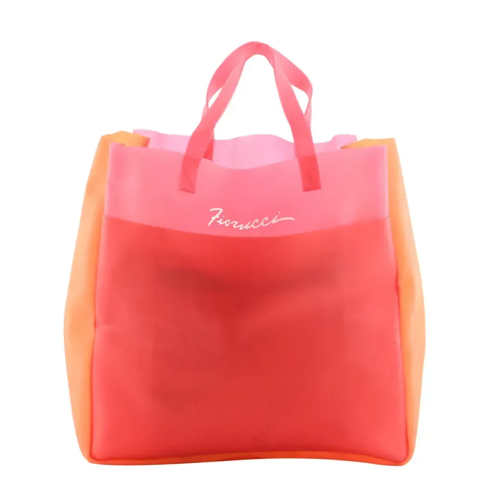 FIORUCCI Red and Pink 100% Polycarbomide Shopper Bag