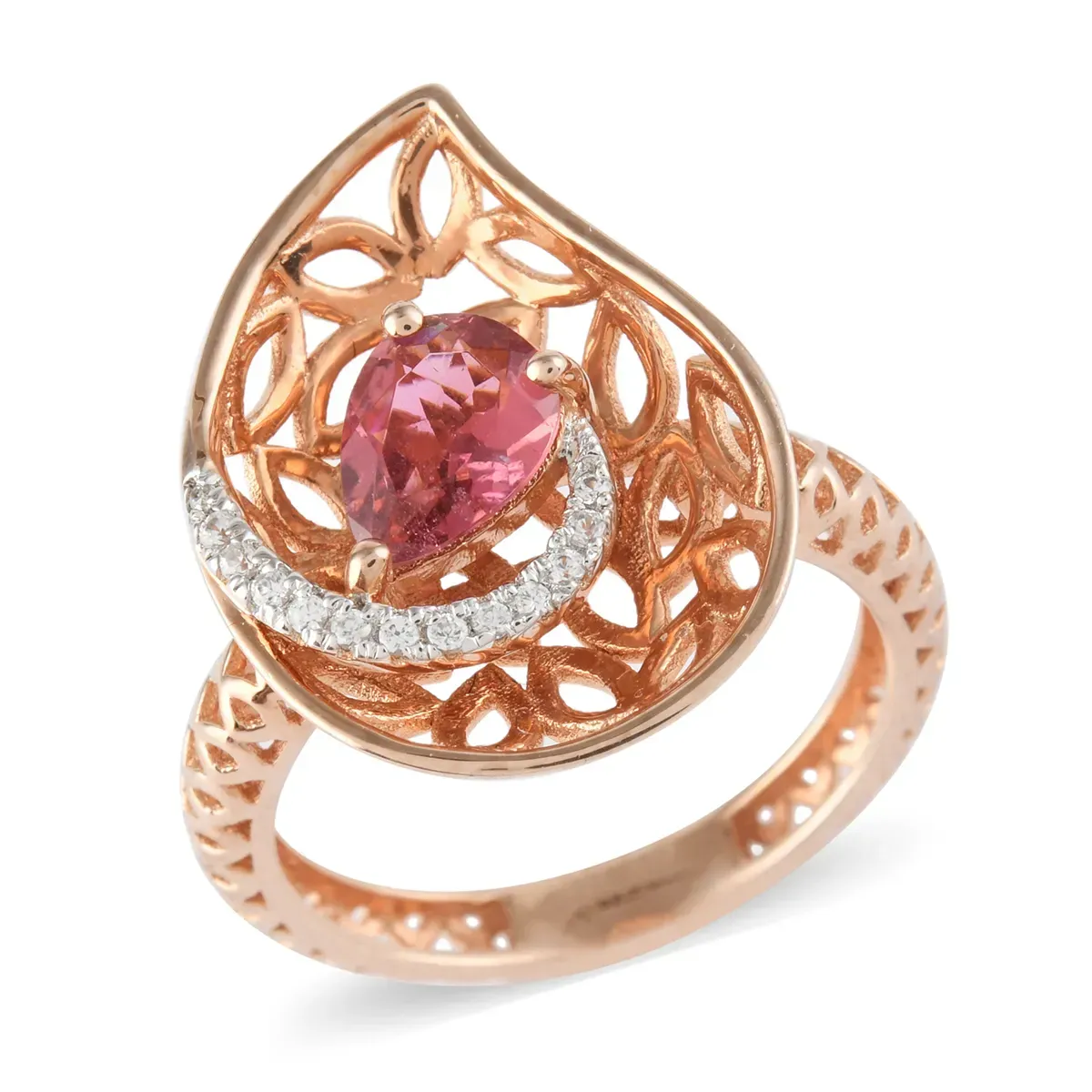 Pink art ring.