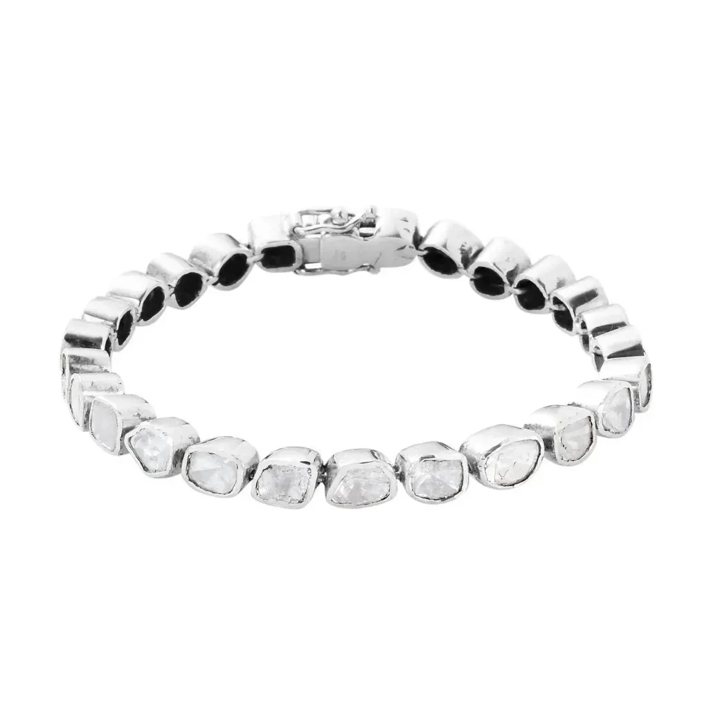 Polki diamond bracelet. 