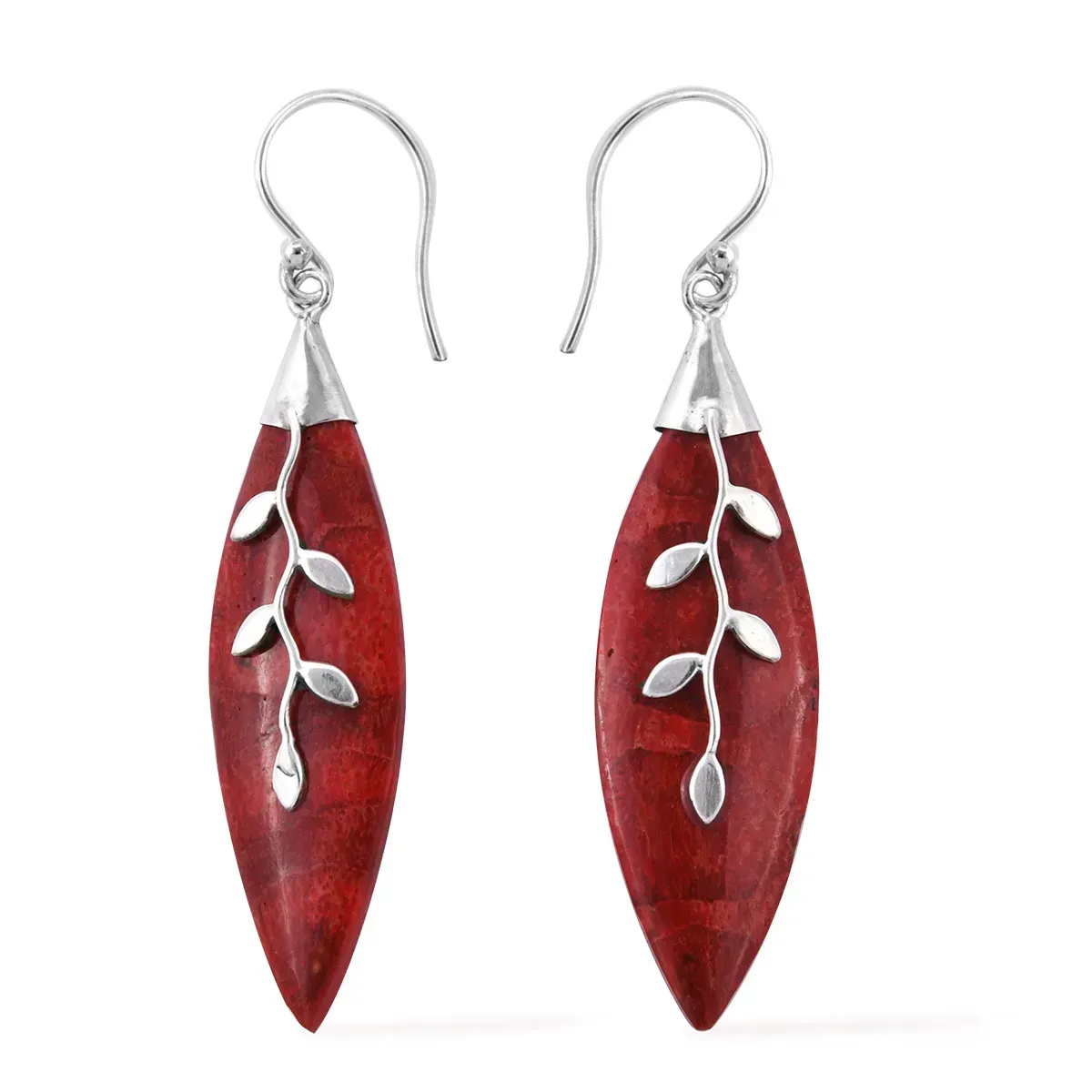 Sponge Coral Earrings in Sterling Silver