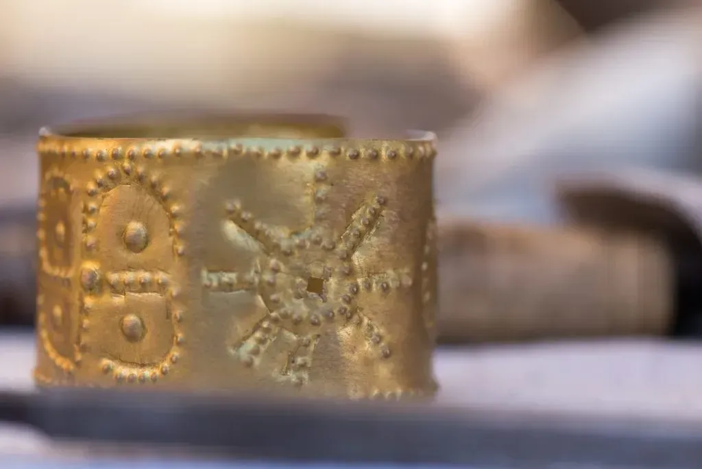 Ancient Roman copper cuff.