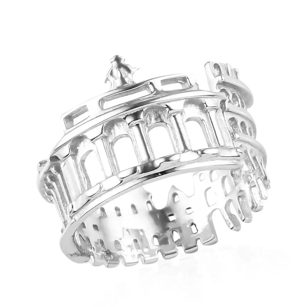 Sterling Silver Rome ring.
