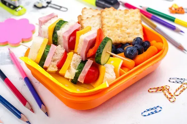 Sandwich kabobs.