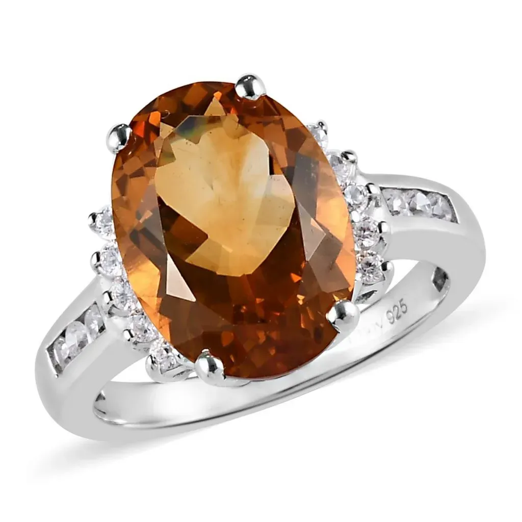 Santa Ana Madeira Citrine ring in sterling silver. 