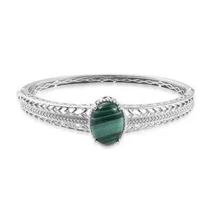 Malachite bangle bracelet. 