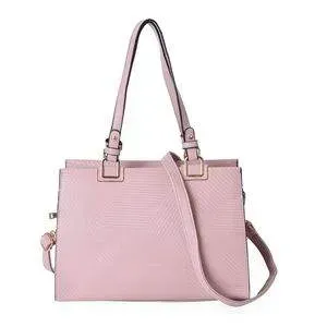 Structured mauve tote bag. 
