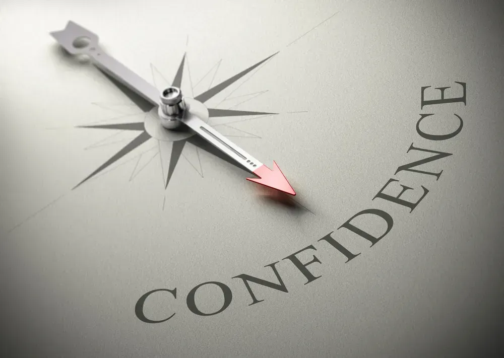 Self-confidence on a compass