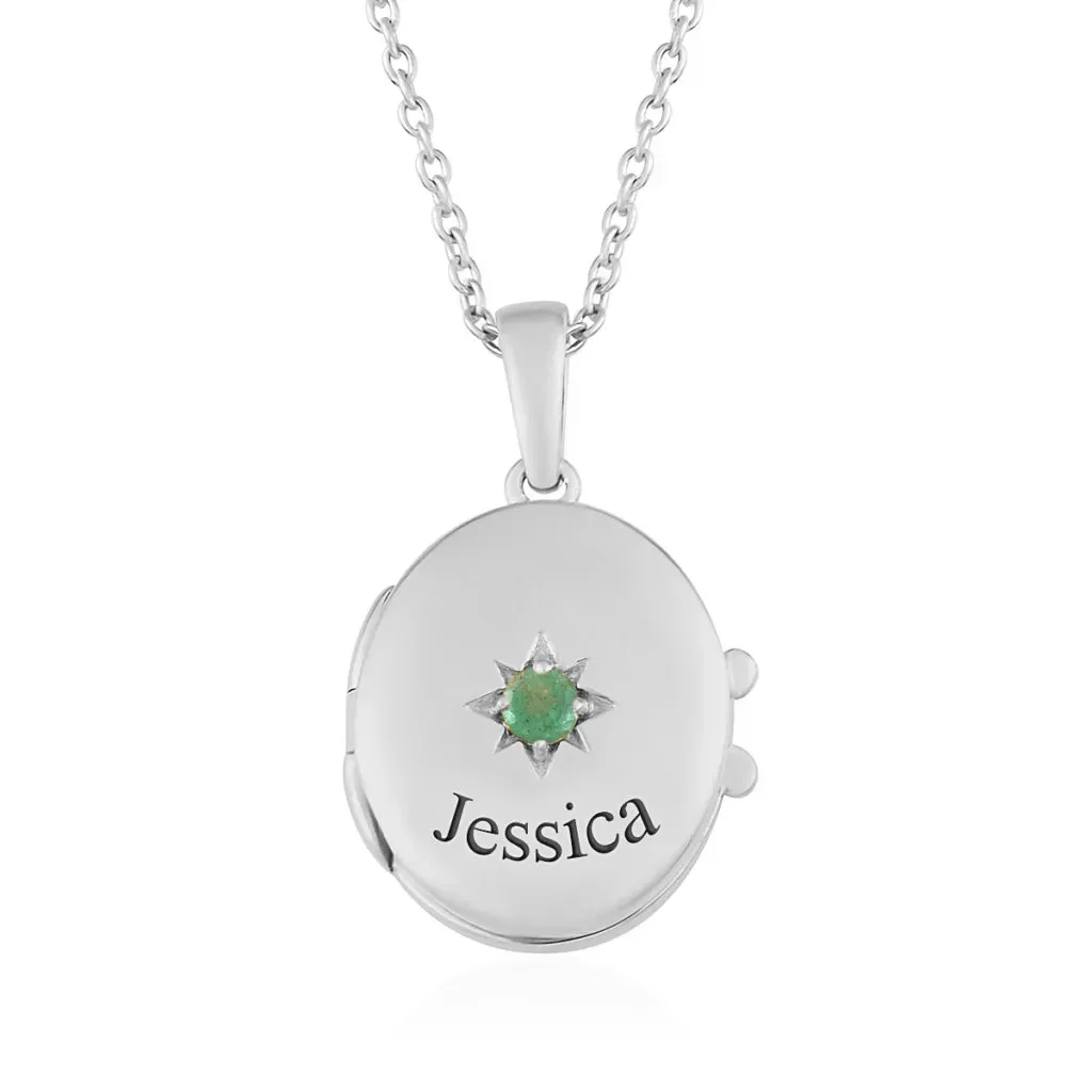 Sterling silver locket pendant. 