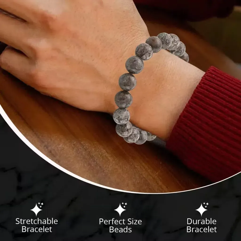 snowflake obsidian bracelet