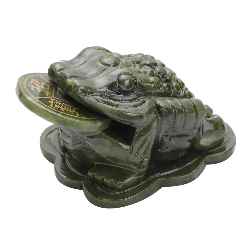 Hand Carved Feng Shui Wealth Money Toad
