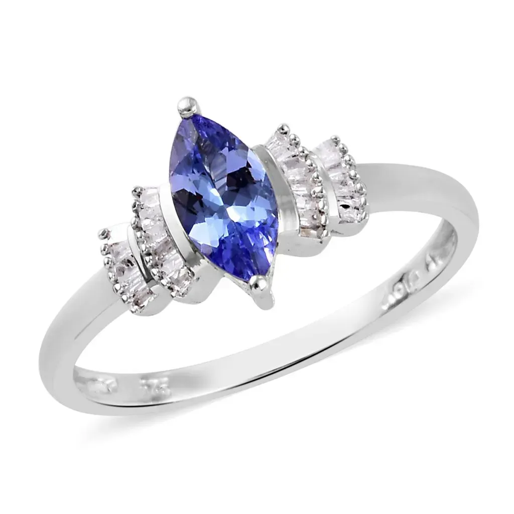 Tanzanite and diamond ring. 