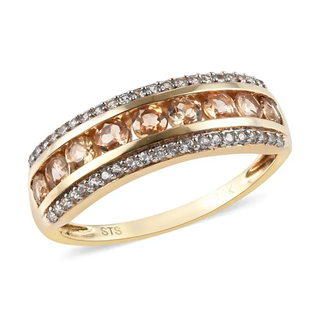 Topaz band ring.