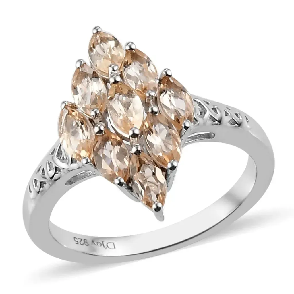 Topaz cluster ring. 