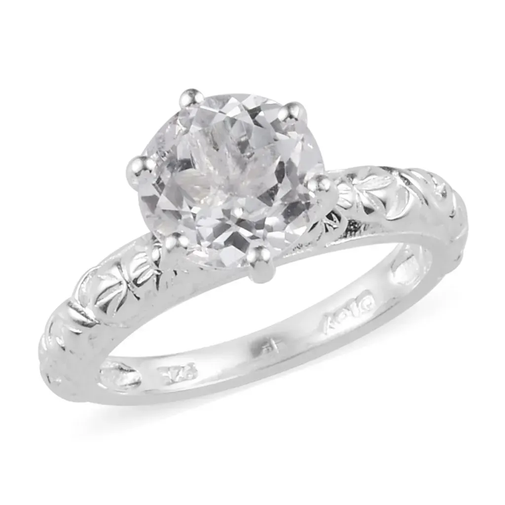 White topaz ring. 