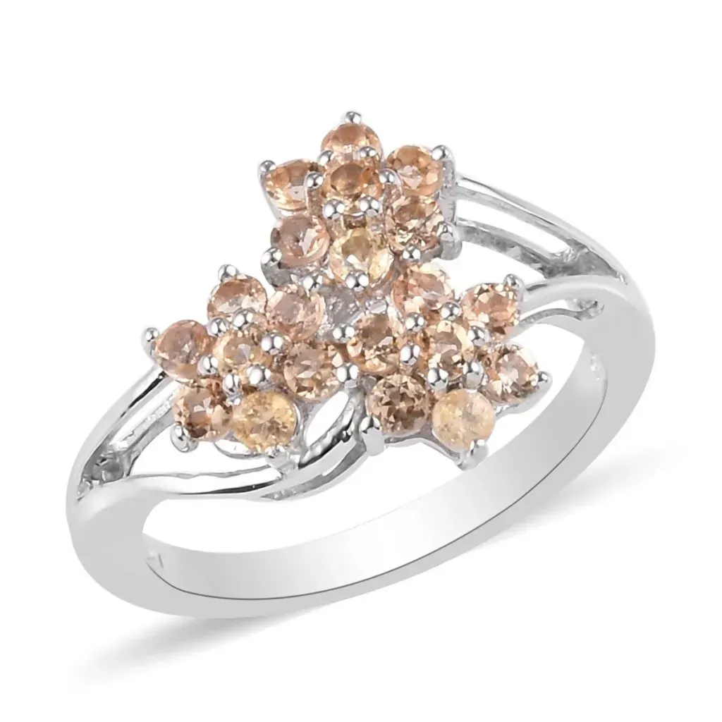 Topaz floral ring. 