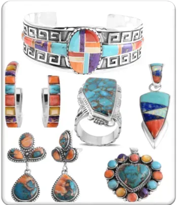 Southwestern style jewelry.