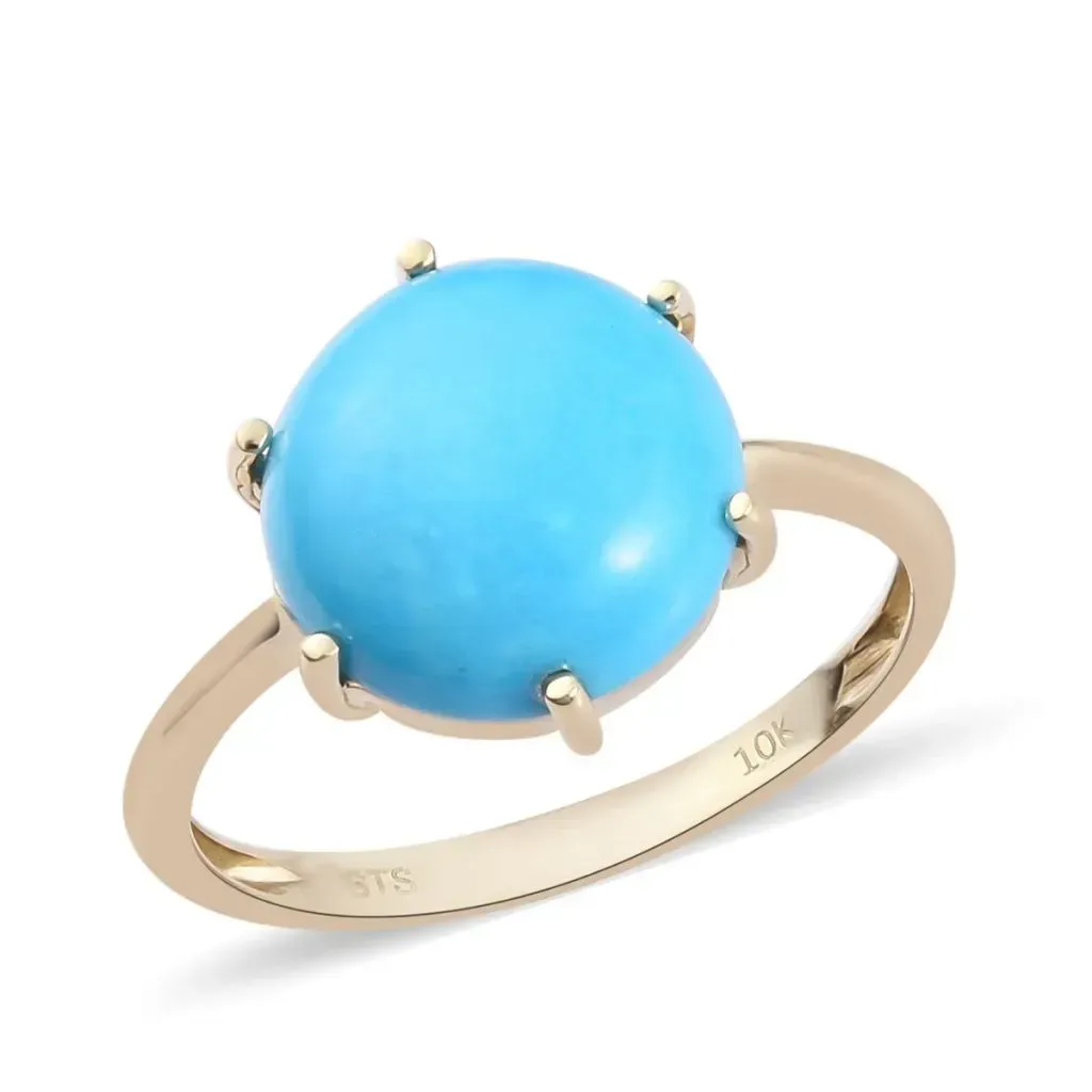 Turquoise solitaire ring. 