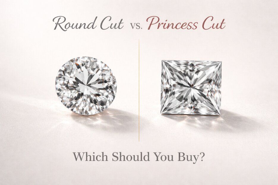 Round Cut vs. Princess Cut Diamonds: Which Should You Buy?
