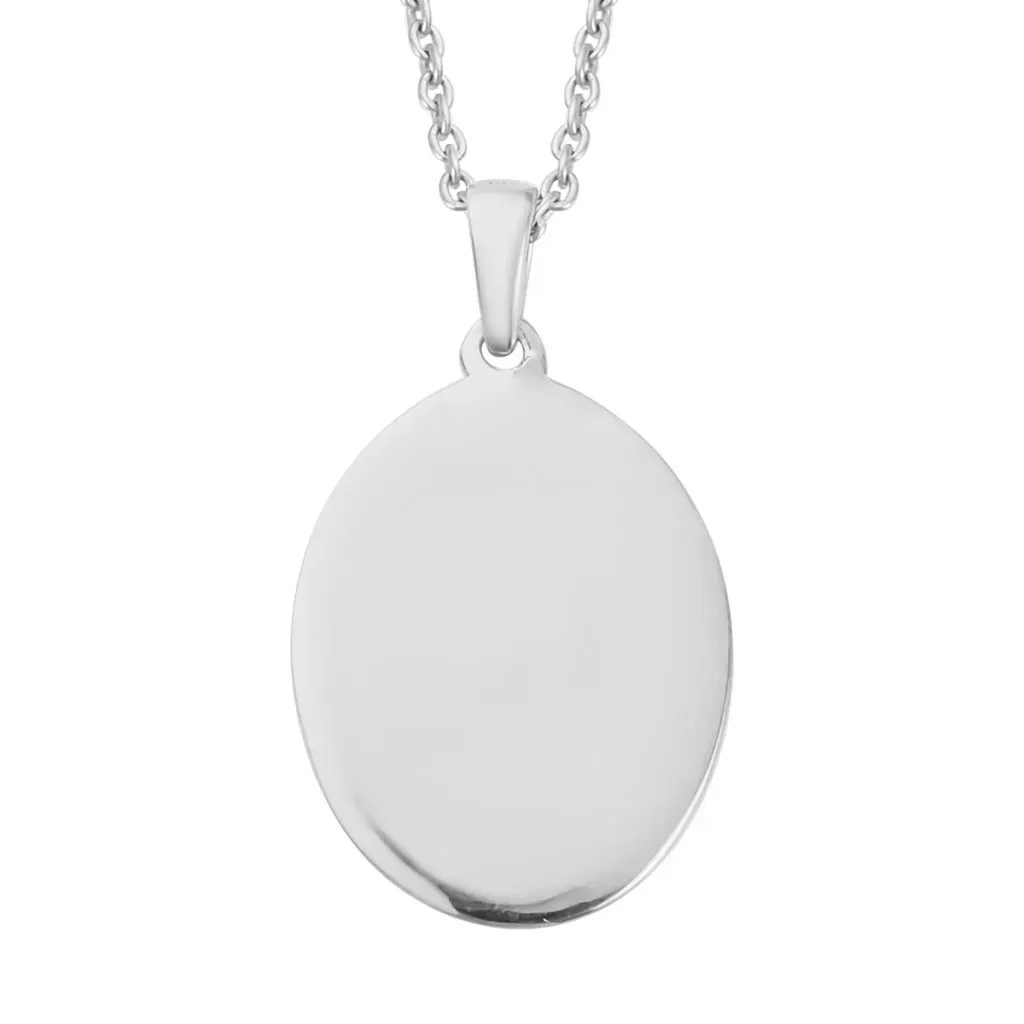Personalized Pendant Necklace 20 Inches in Platinum Over Sterling Silver