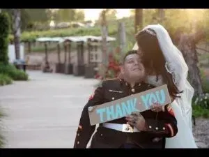 Veteran and bride.