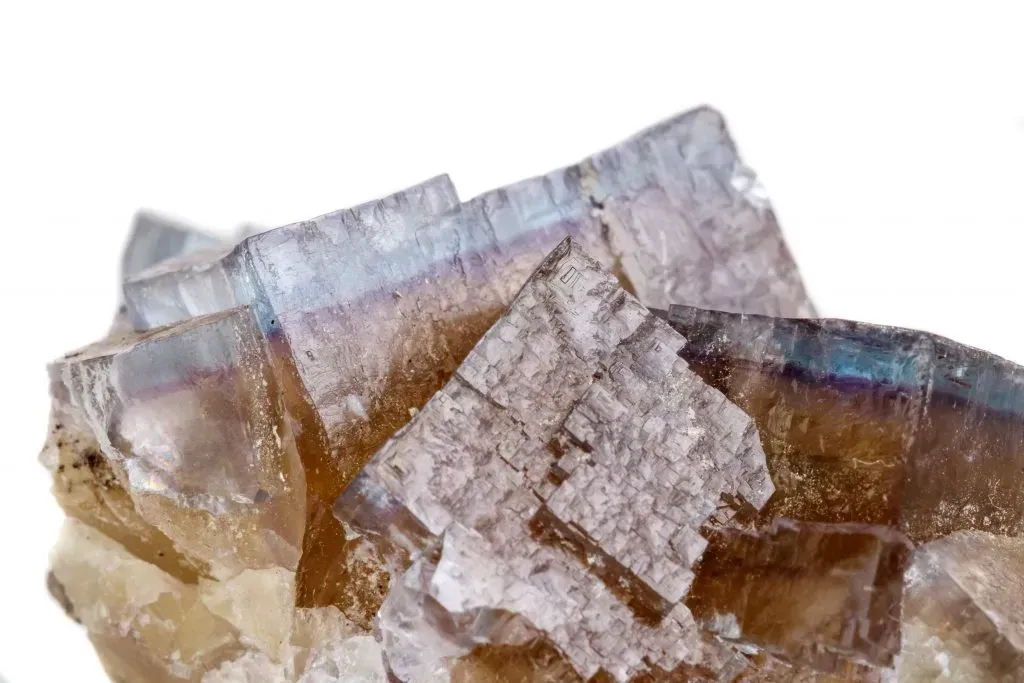 Rough yellow fluorite gemstone.