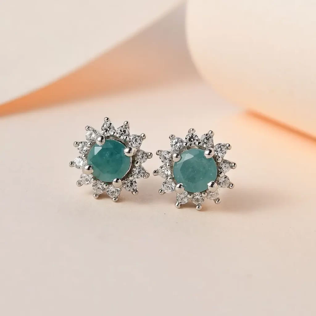 Grandidierite Stud Earrings