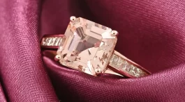 Morganite Ring in 14K Rose Gold