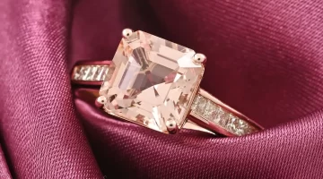 Morganite Ring in 14K Rose Gold