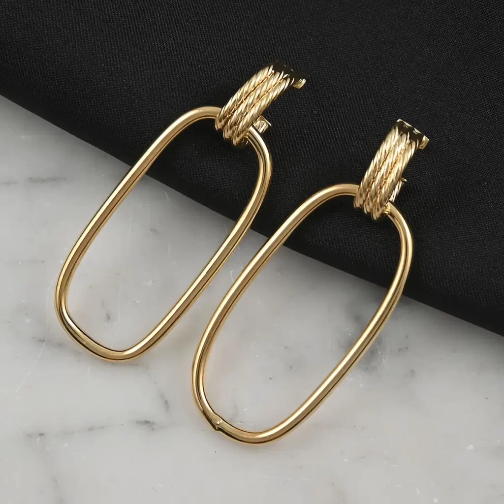 Modern Gold Earrings for Granddaughter