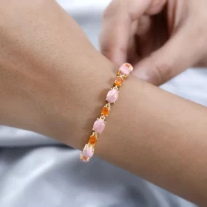 Oregon Sunrise Opal and Salamanca Fire Opal Bracelet