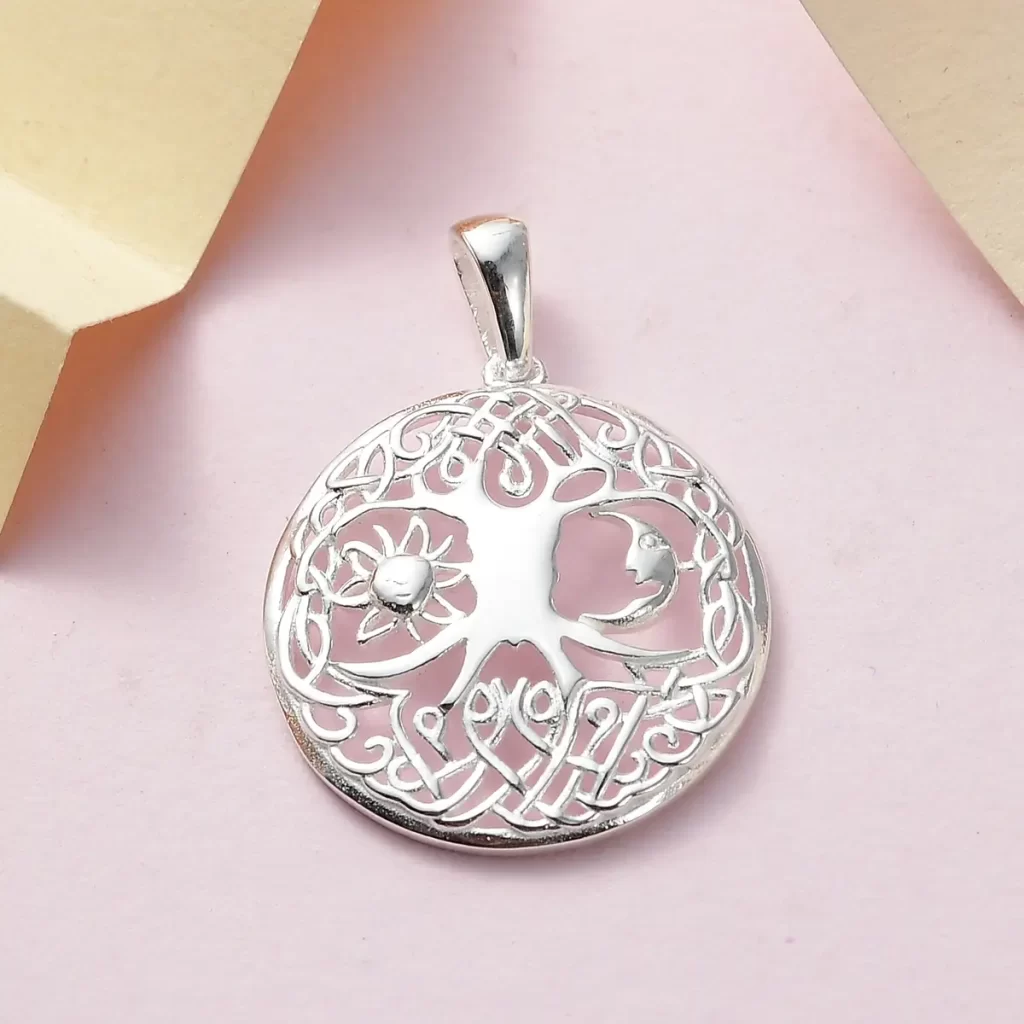  Sun & Moon  Silver Pendant