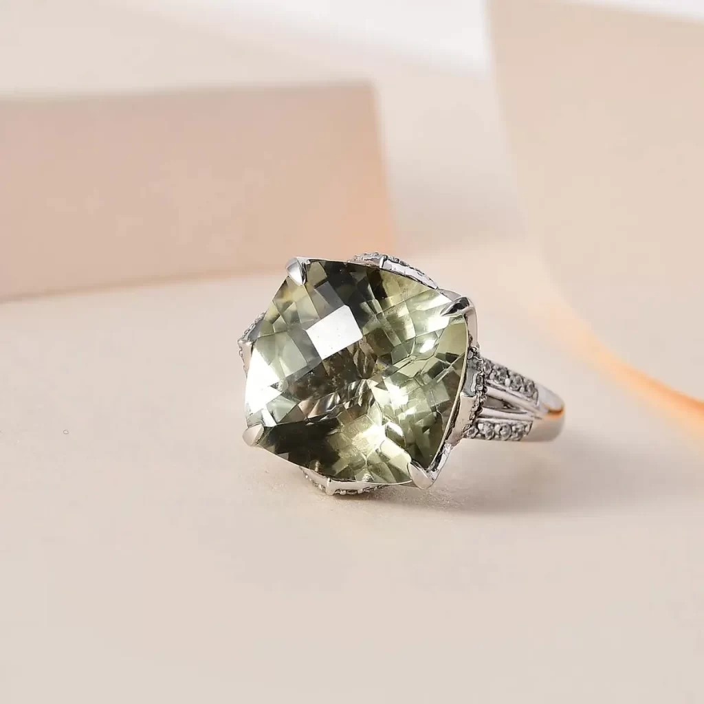 GP Bella Italia Collection AAA Montezuma Prasiolite Ring