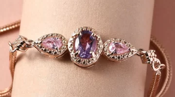 Karis Rose De France Amethyst Bolo Bracelet