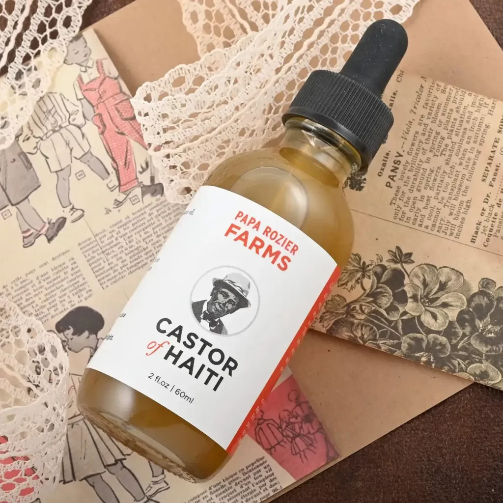 Papa Rozier Castor Oil for under eye of Haiti