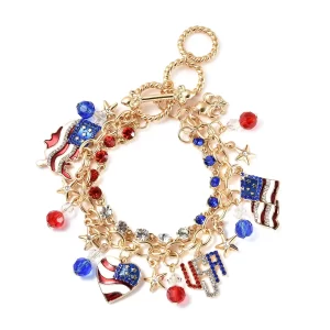 Stars and stripes forever American Flag Pattern Bracelet