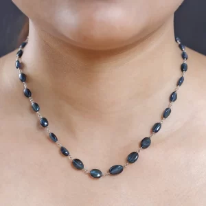 Certified & Appraised Rhapsody 950 Platinum AAAA Monte Belo Indicolite Beaded Necklace