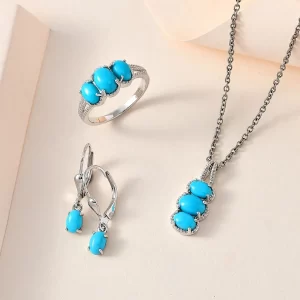 Sleeping Beauty Turquoise Lever Back Earrings for mom 