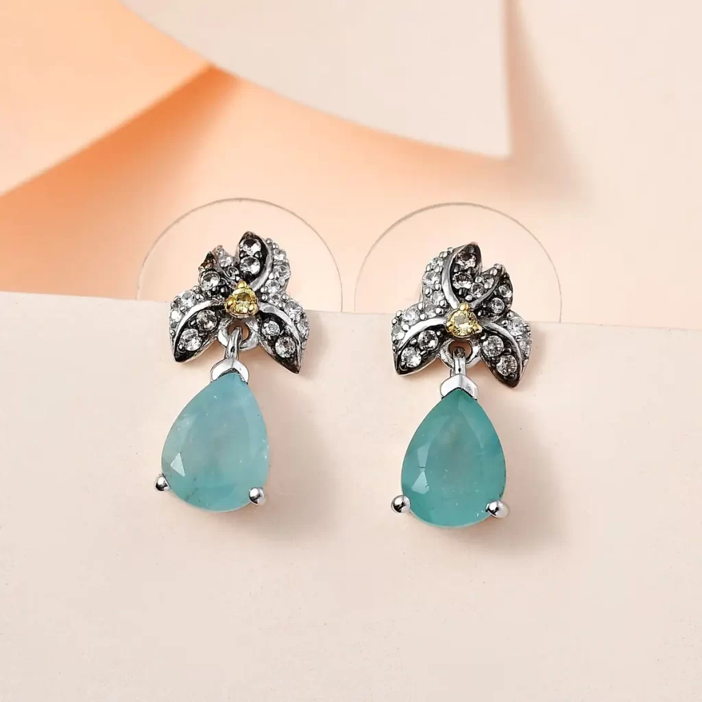 Grandidierite Earrings