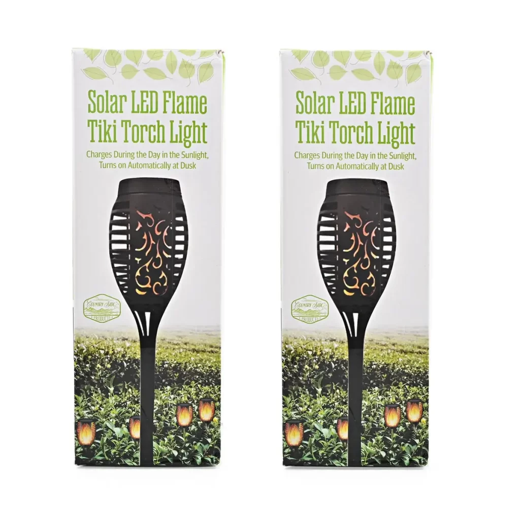 solar led torch light for garden